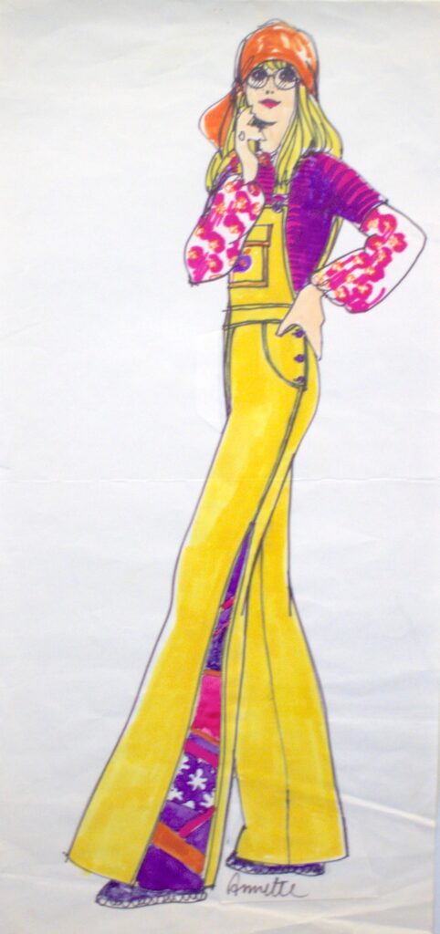 1960erne Annette modetegninger